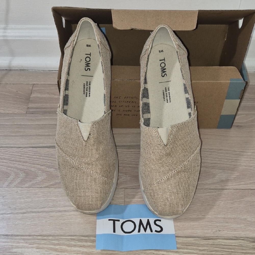TOMS Beige Casual Slip-Ons